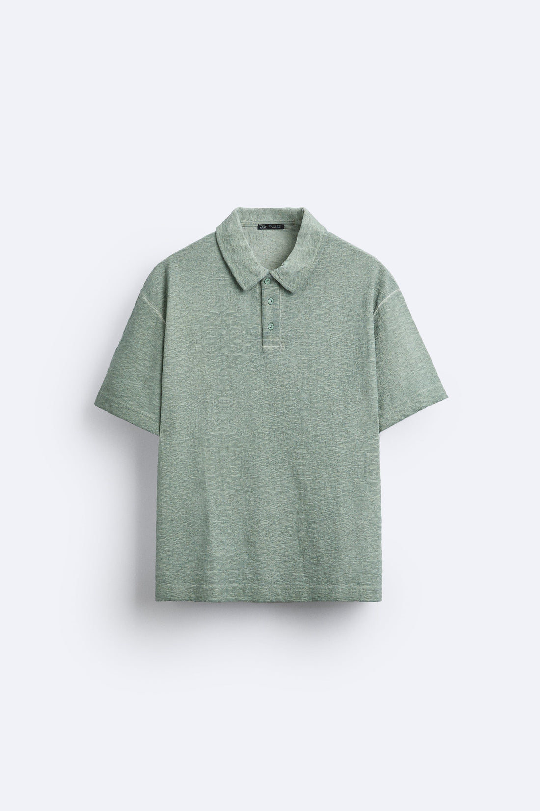 Zara Camisa Polo De Estrutura Jacquard