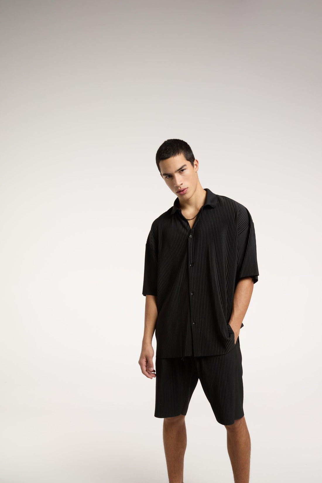 New York Camisa De Estrutura Preta