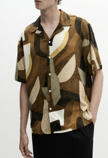 Lefties Camisa Com Estampa Abstrata