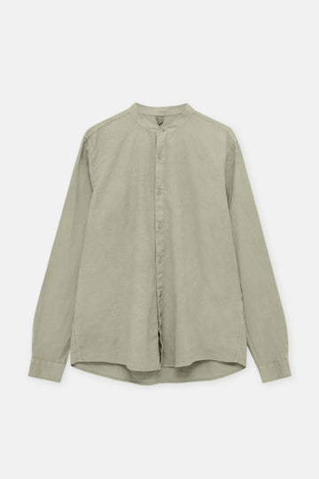 Pull&amp;Bear Camisa Com Gola Mao Verde