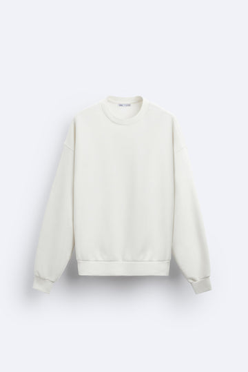 Zara Blusão Oversize Fit Branco