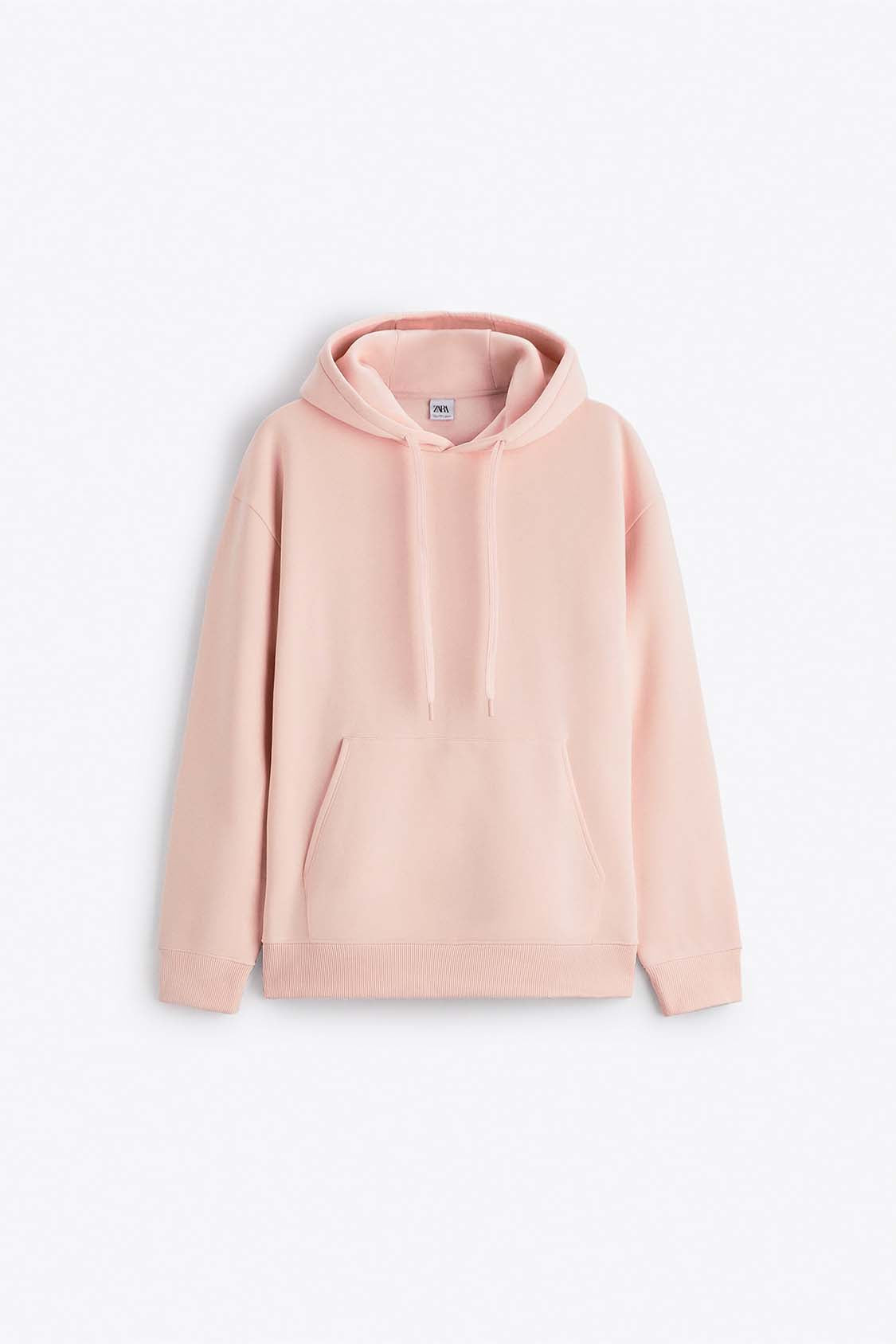 Zara Hoodie Básica Rosa
