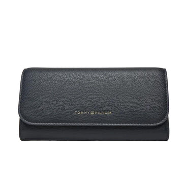 Tommy Hilfiger Carteira Lisa Azul Escuro