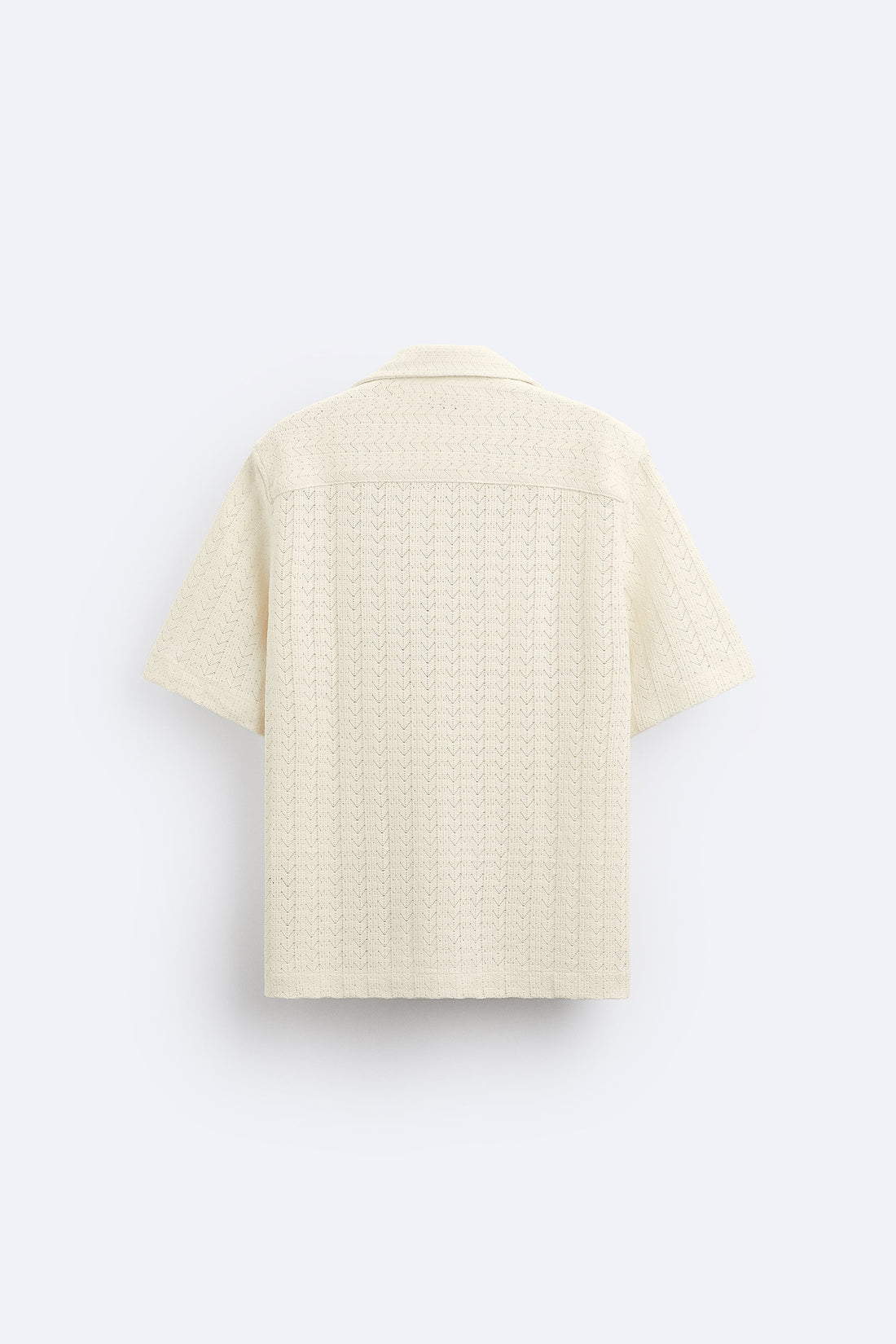 Zara Camisa Jacquard Creme