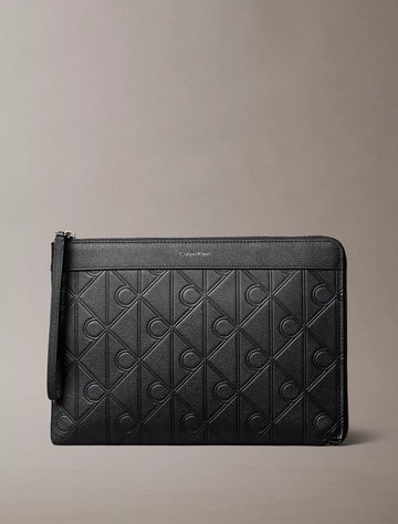 Calvin Klein Pochete Com Emblema CK Em Relevo Preta