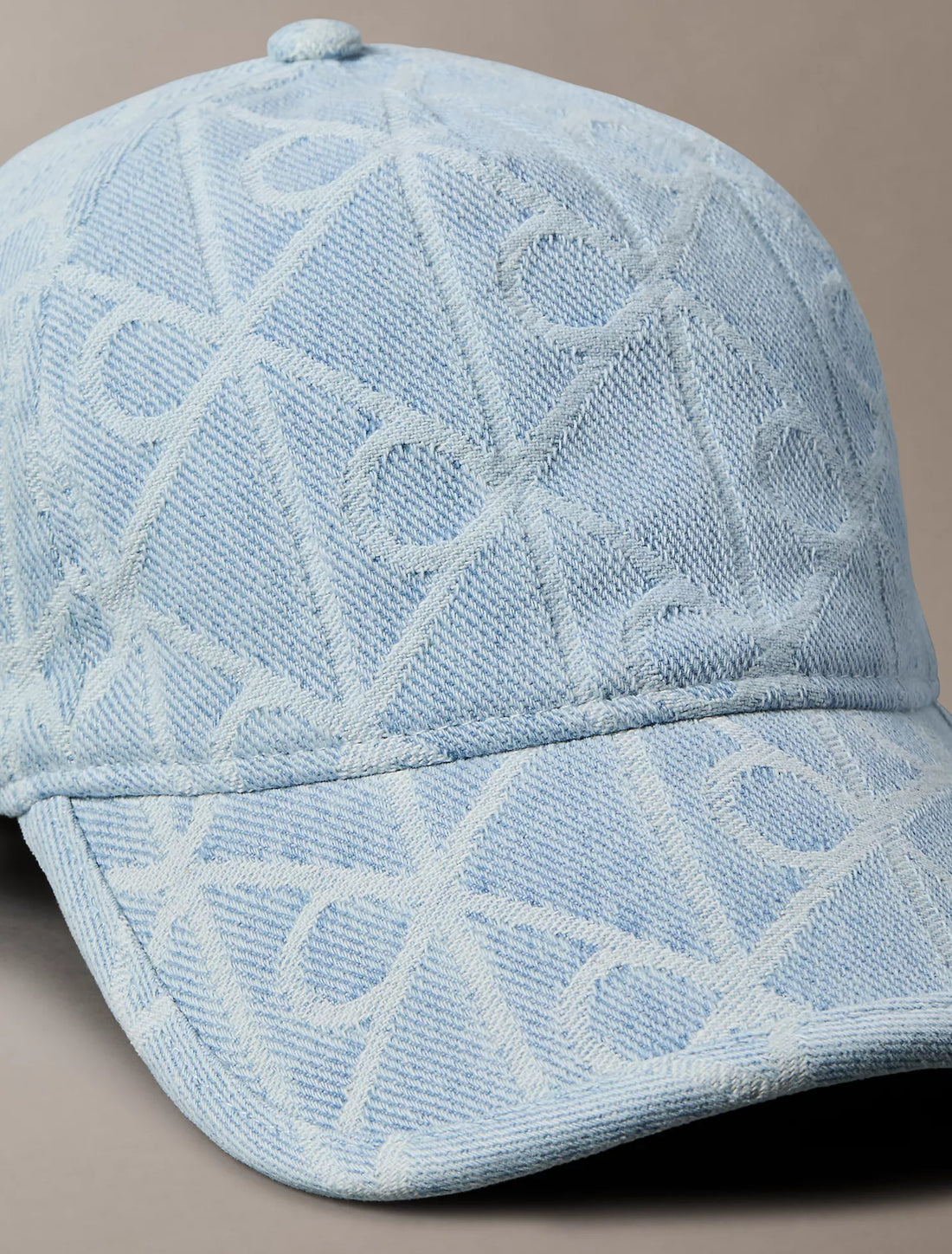 Calvin Klein Chapéu Denim Allover Emblem Azul