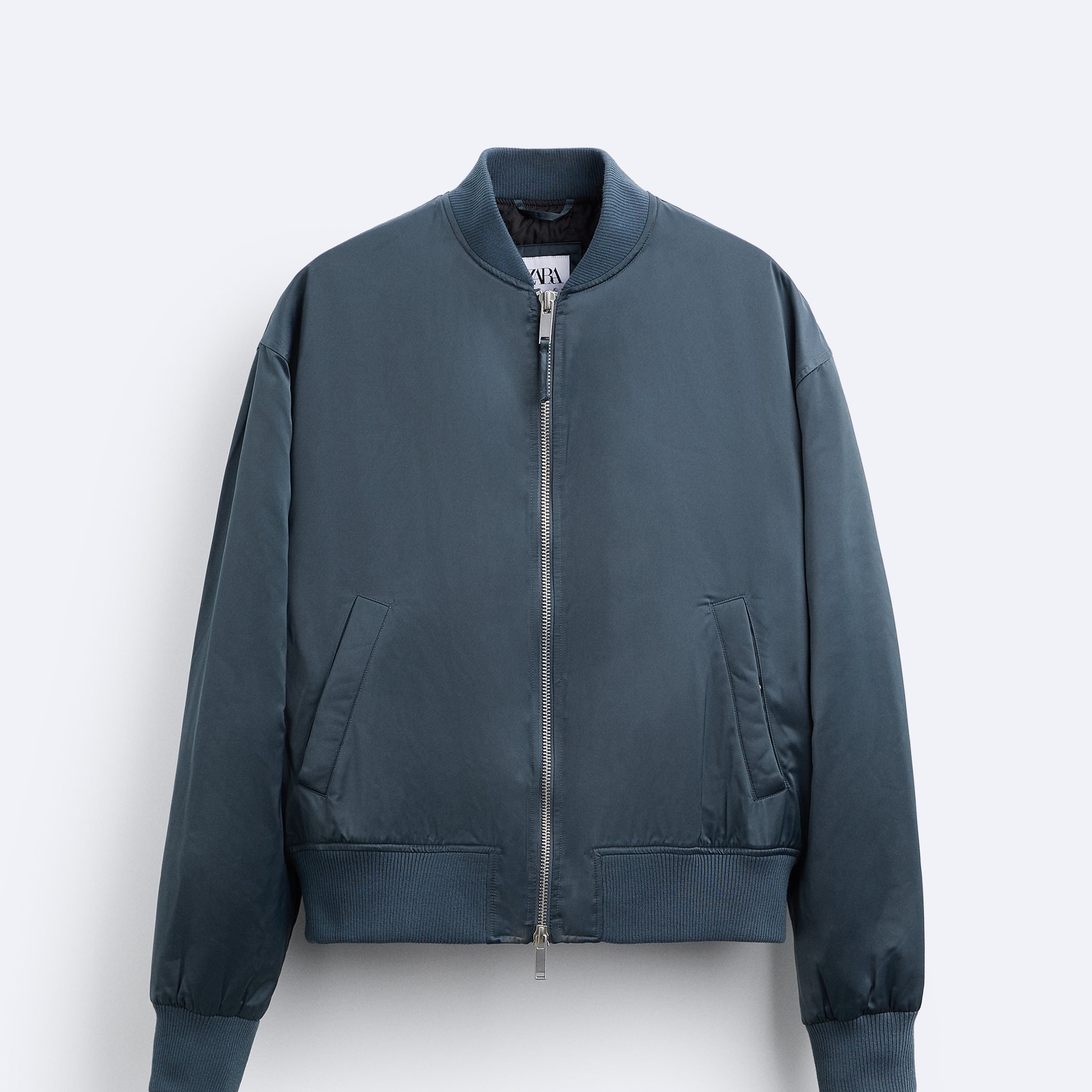 Zara Casaco Bomber Técnico Azul