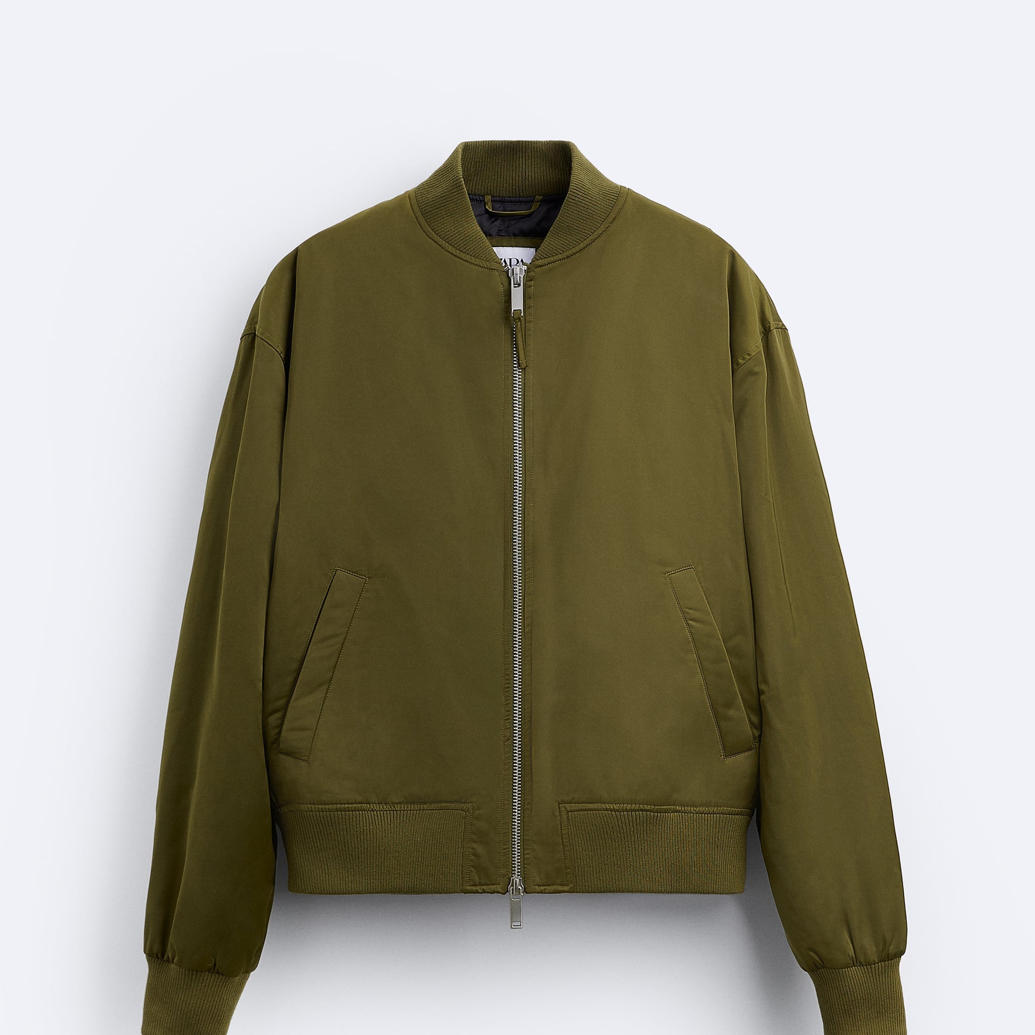 Zara Casaco Bomber Técnico Verde