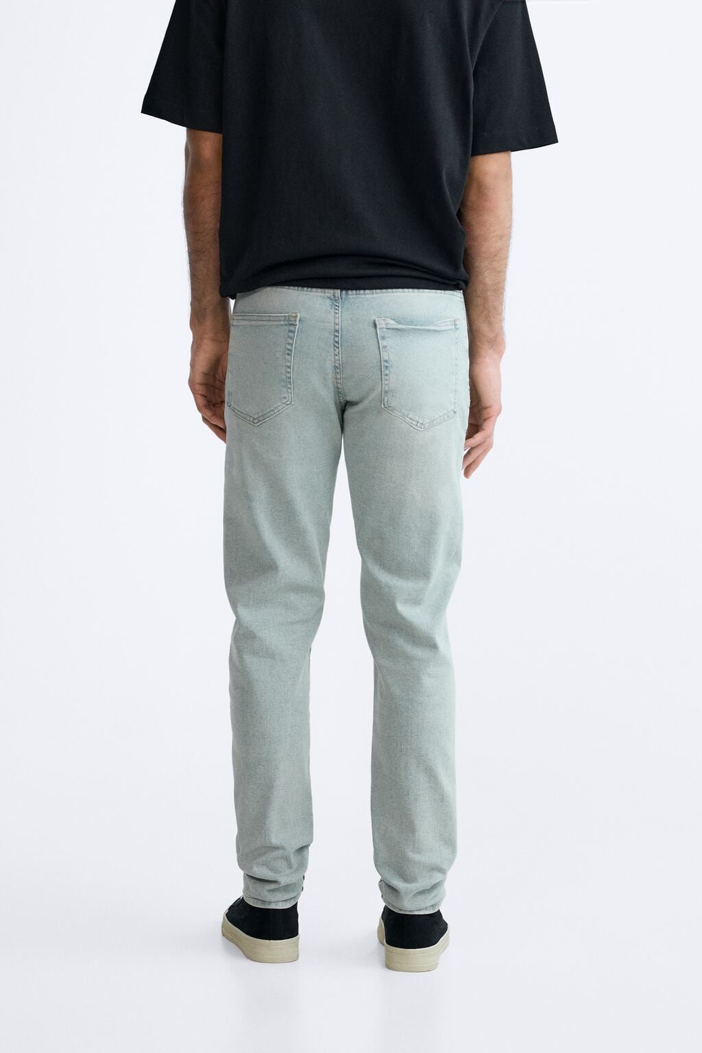 Zara Calças Jeans Slim Fit Azul