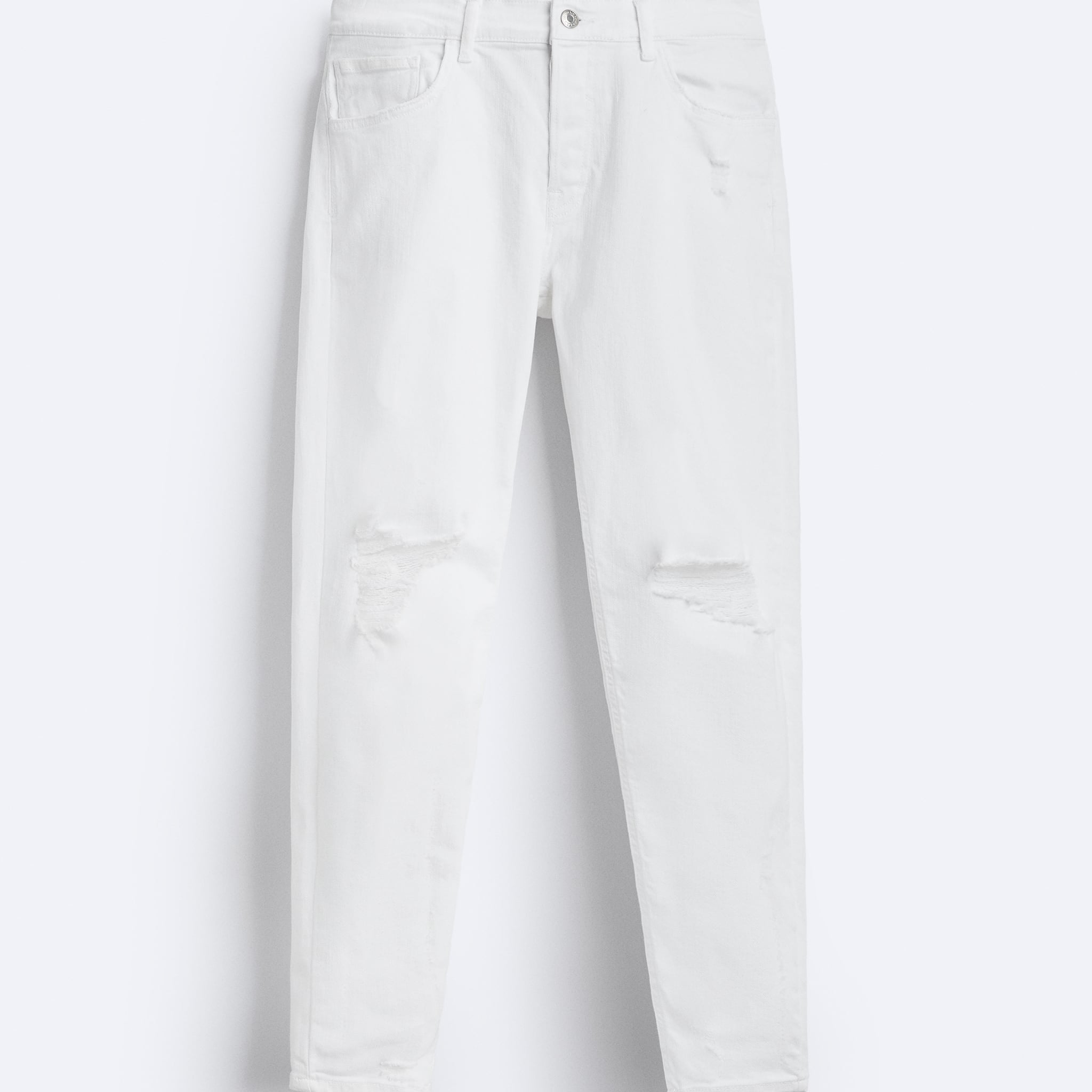 Zara Calças Jeans Skinny Branca