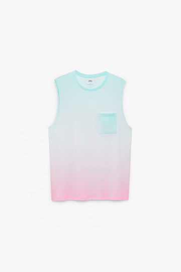 ZARA  T-Shirt Com Estampado Tie-Dye