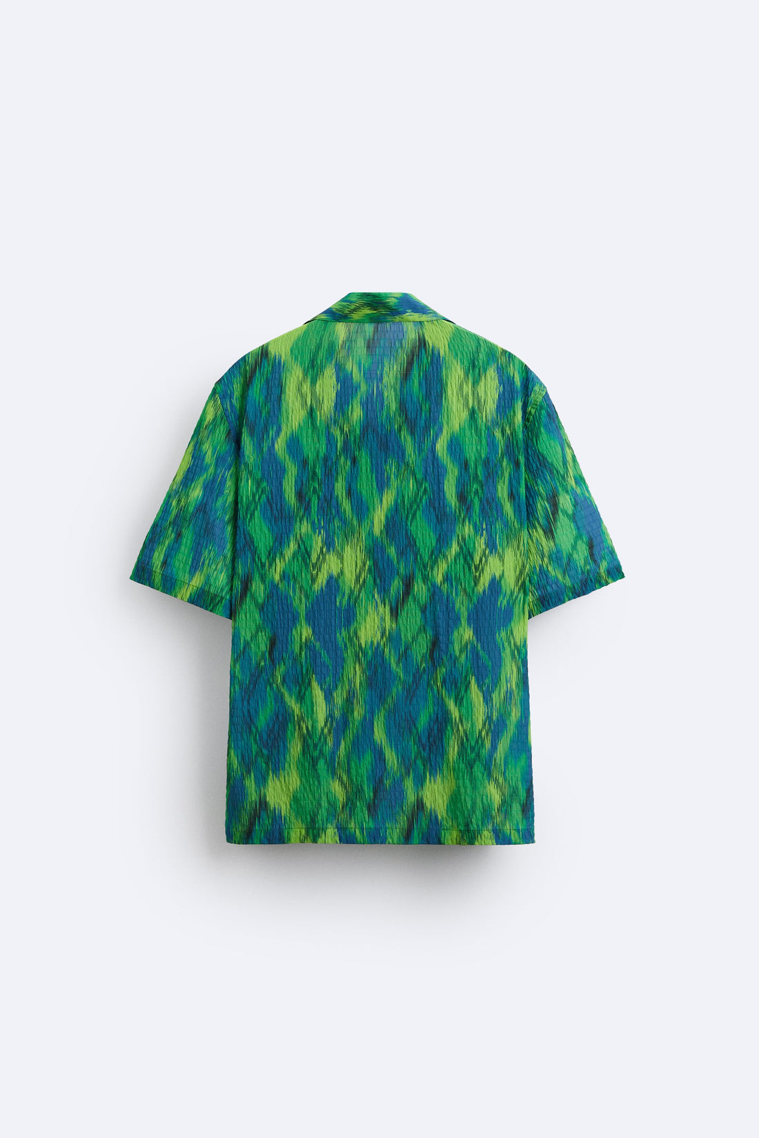 Zara Camisa Com Estrutura E Estampado Abstrato