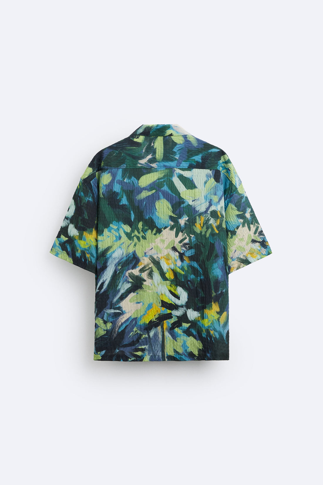 Zara Camisa Com Estampado Abstrato