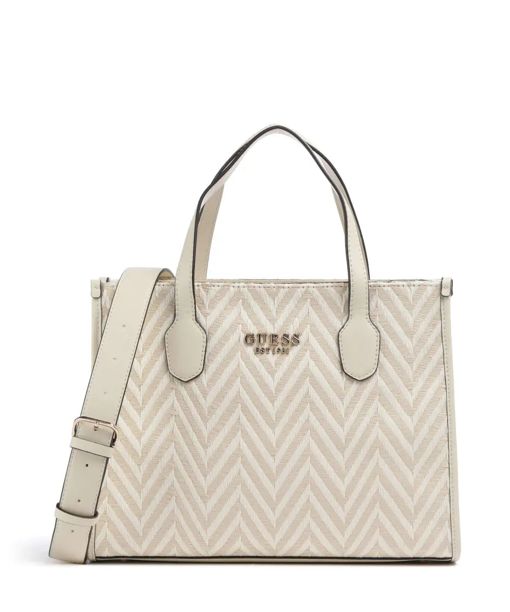 Guess Bolsa De Tecido Creme