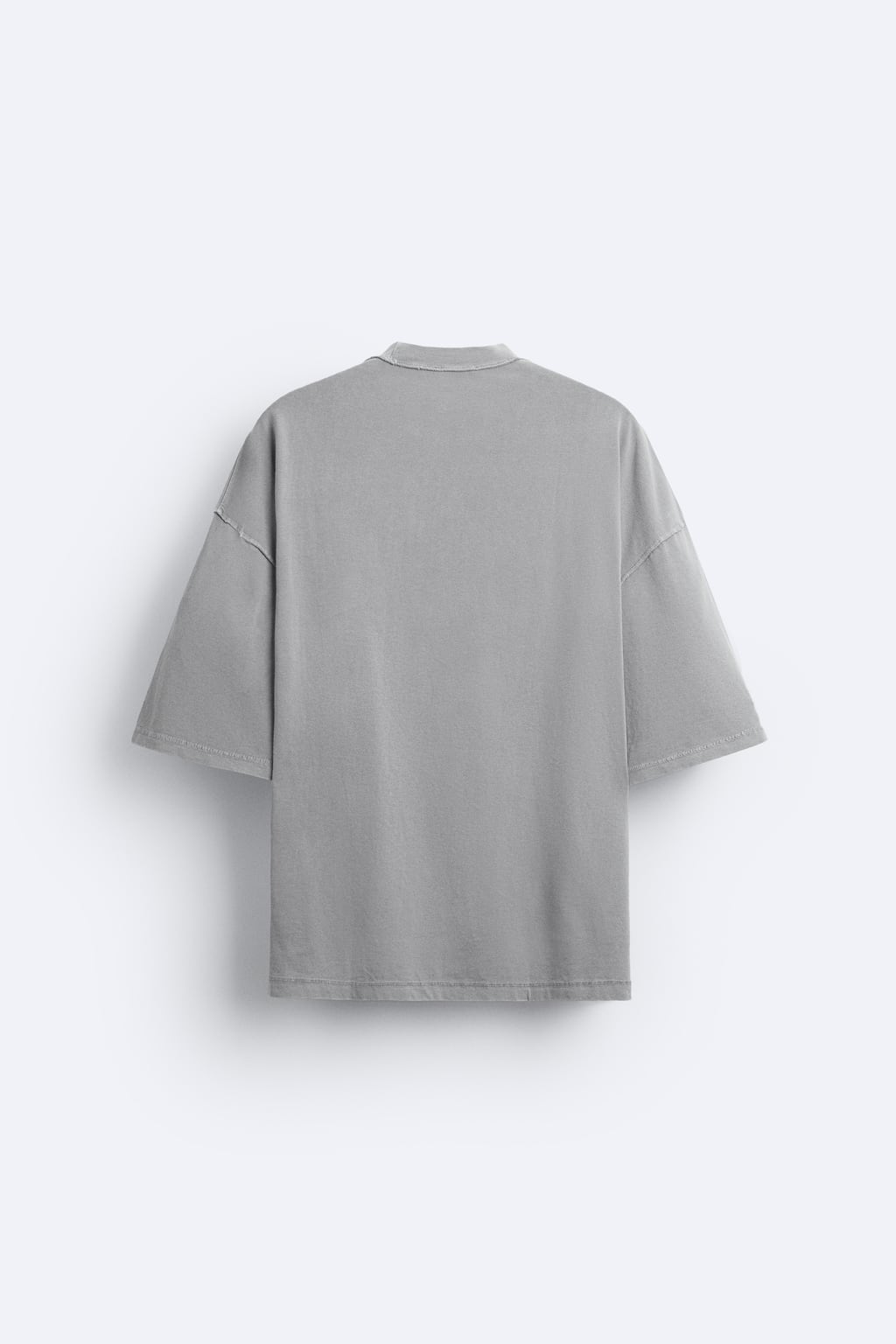 Zara T-Shirt Oversized Cinzenta