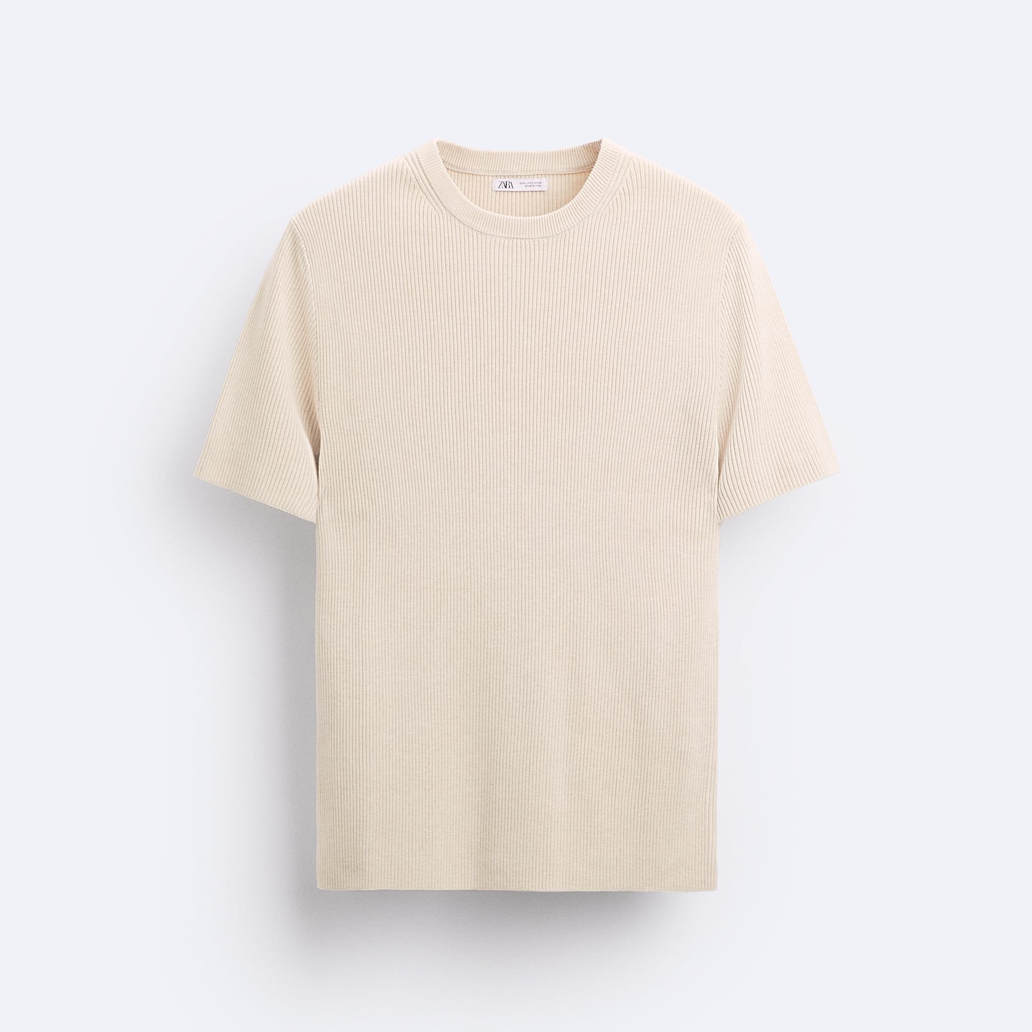 Zara T-Shirt De Malha Muscle Fit