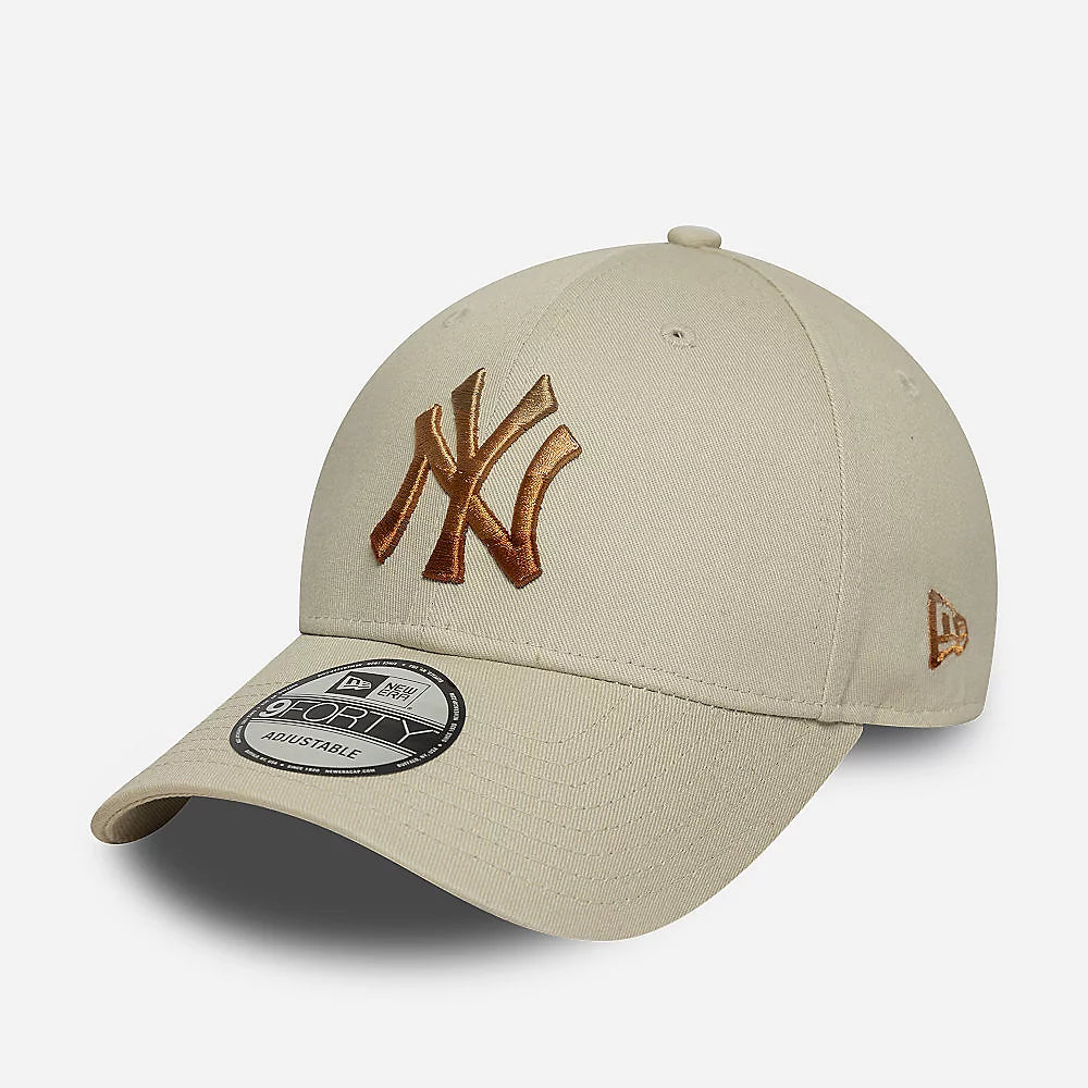 New Era Chapéu New York Bege