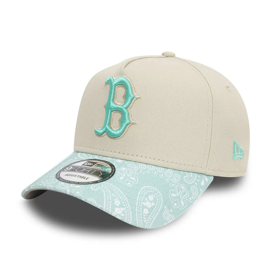 New Era Chapéu Boston Red Sox Paisley Azul Claro 