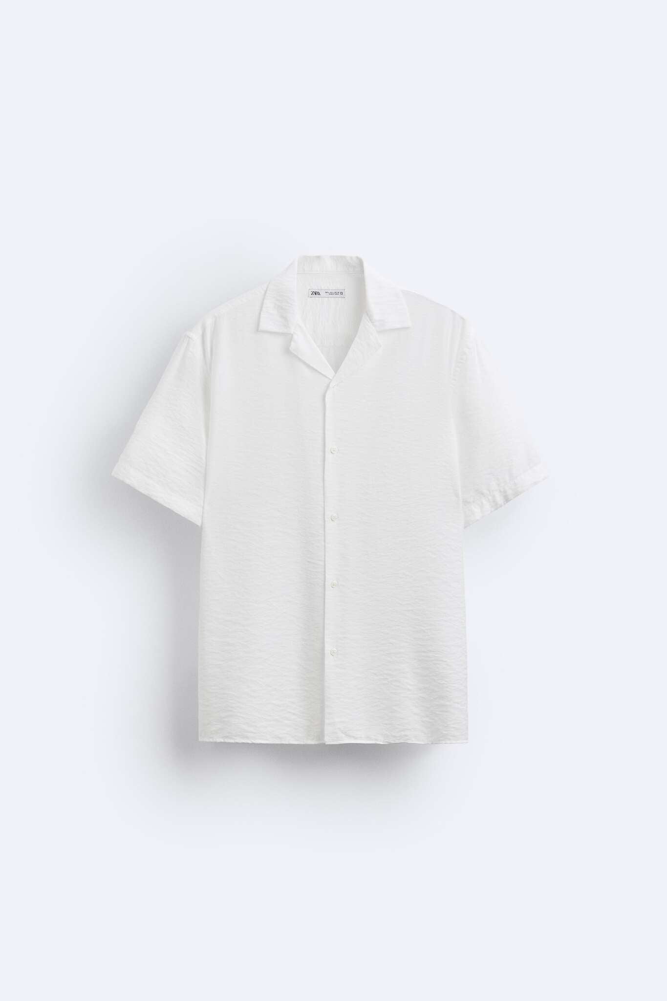 Zara Camisa De Estrutura Branca