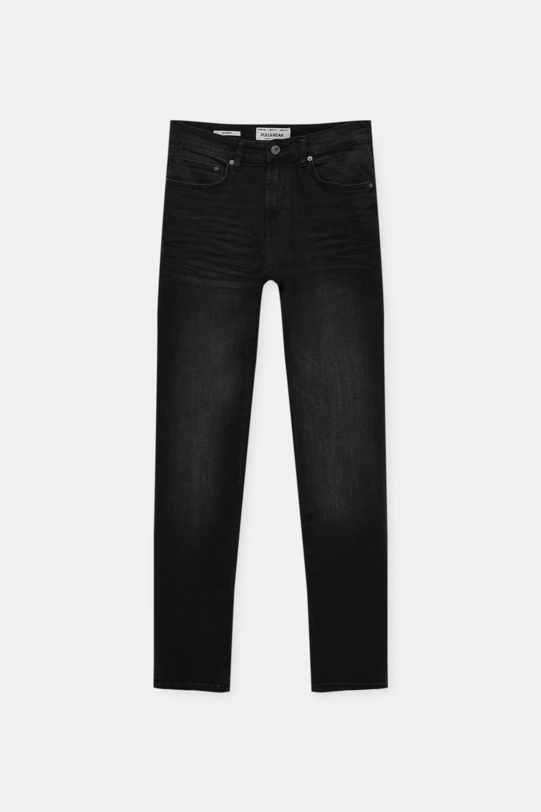 Pull&Bear Calças Skinny Jeans Preta