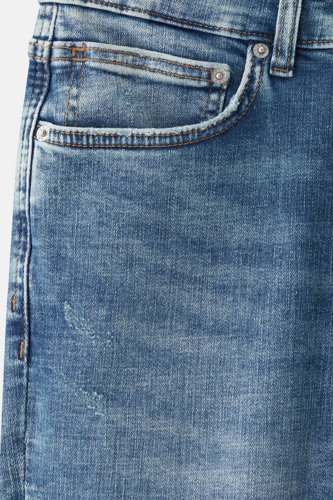 Pull&Bear Calças Jeans Skinny Azul Verde Básico