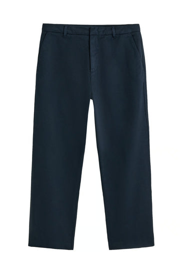 Lefties Calças Chino Relaxed Fit Preta