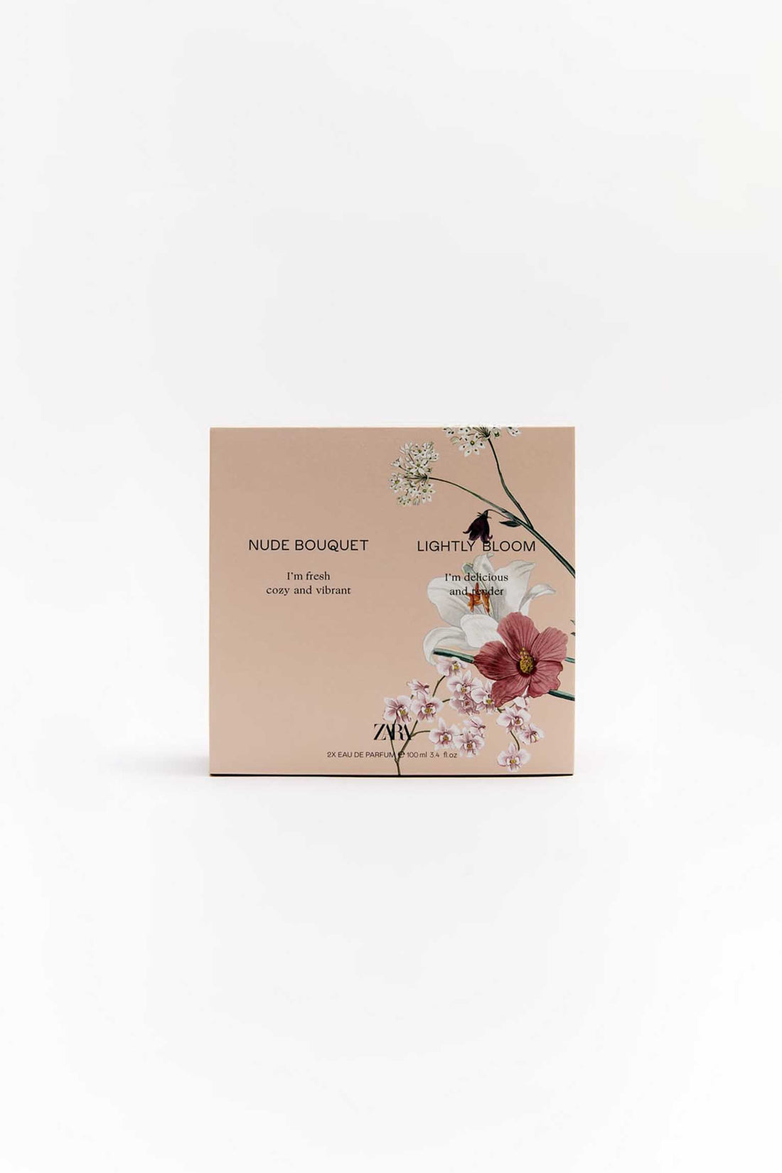 Zara Nude Bouquet + Lightly Bloom EDP 2X 100ML