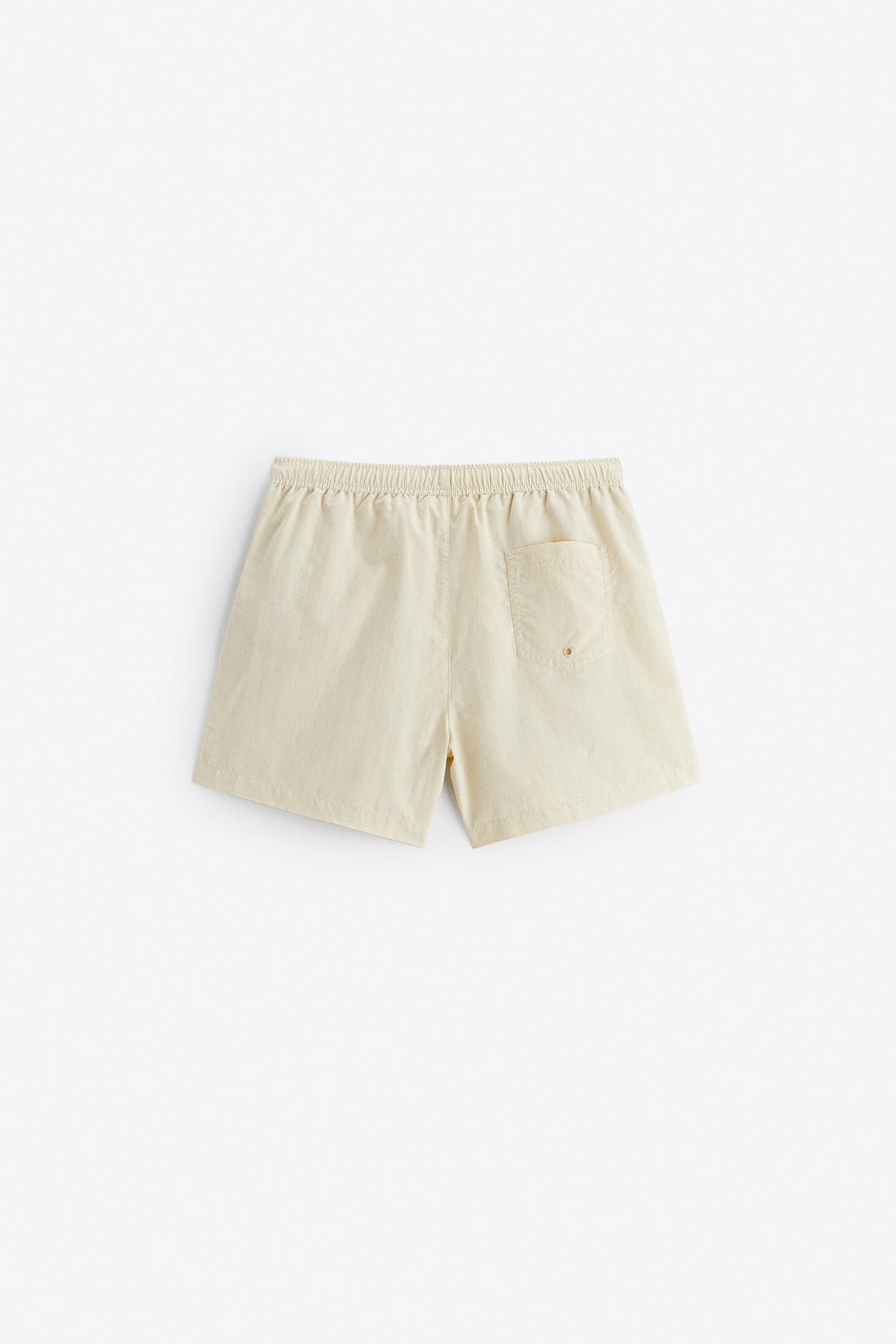 Zara Calções De Banho Básicos Creme