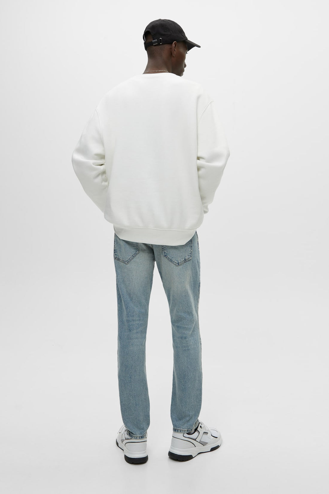 Pull&amp;Bear Calça Jeans Básica Super Skinny Fit Azul-Médio