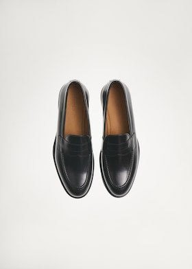 Mango Mocassim Com Tira Preto