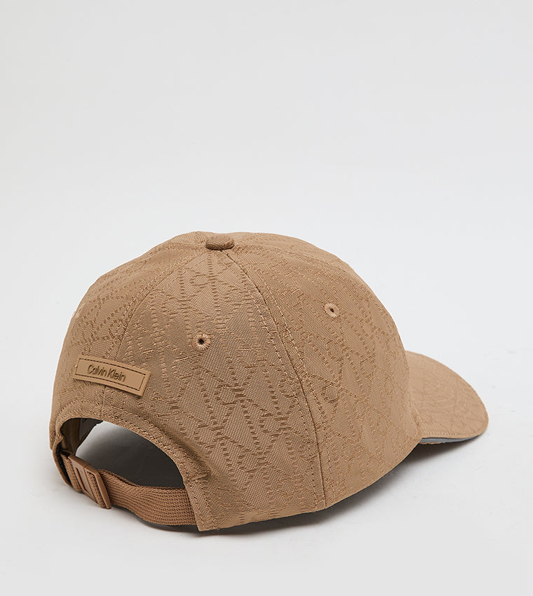 Calvin Klein Chapéu Denim Allover Emblem Castanho