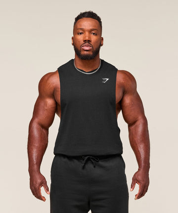 Gymshark Manga Cava Tanque Critical 2.0 Preta