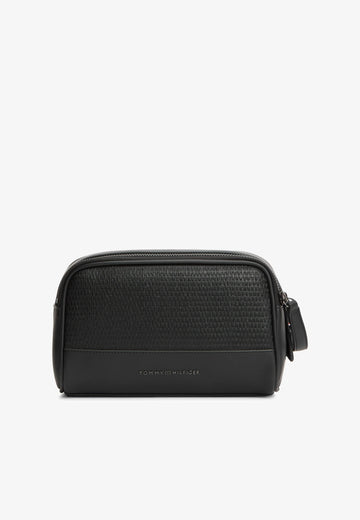 Tommy Hilfiger Necessaire Woven Panel Black