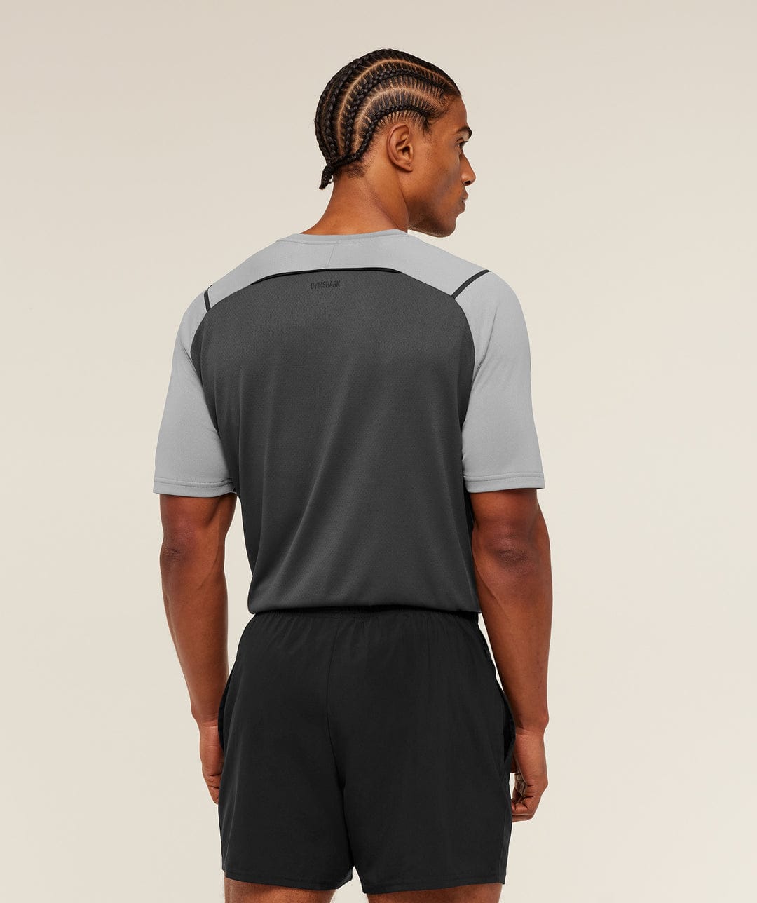 Gymshark T-Shirt Arrival Contrast Cinza