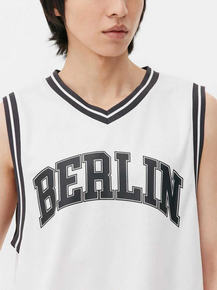 Primark T-Shirt Manga Cava Esportivo Com Estampado Berlin