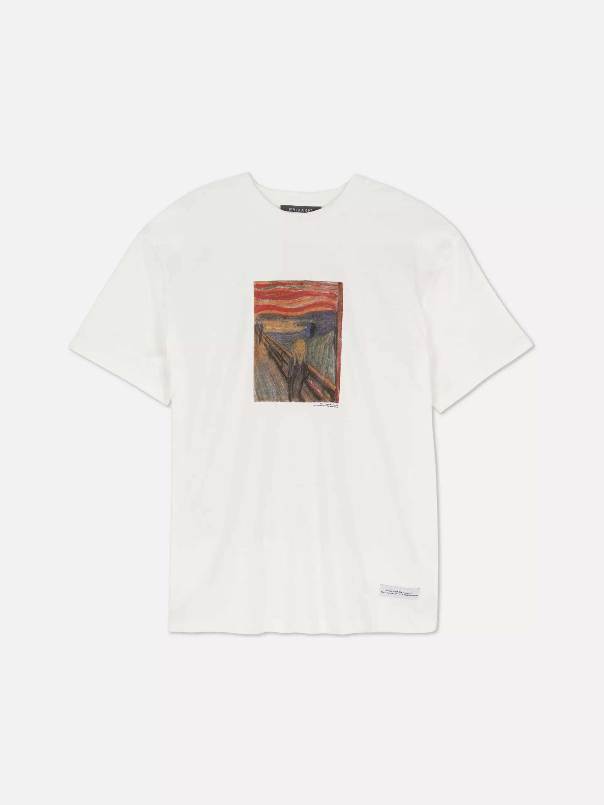 Primark T-Shirt Edvard Munch Branca