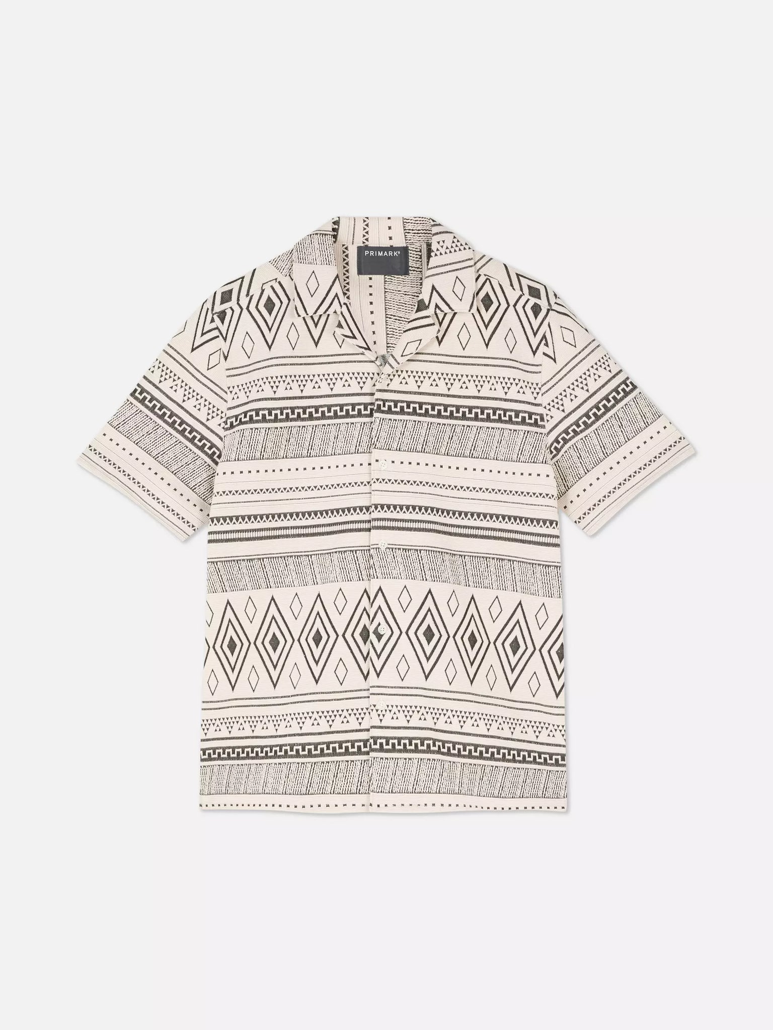 Primark Camisa Texturada Estampado Geométrico