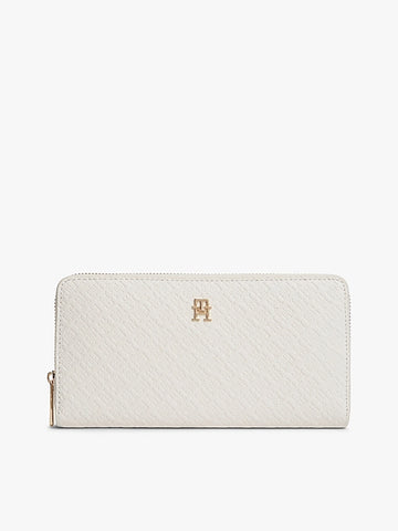 Tommy Hilfiger Carteira Icon Debossed Zip Bege