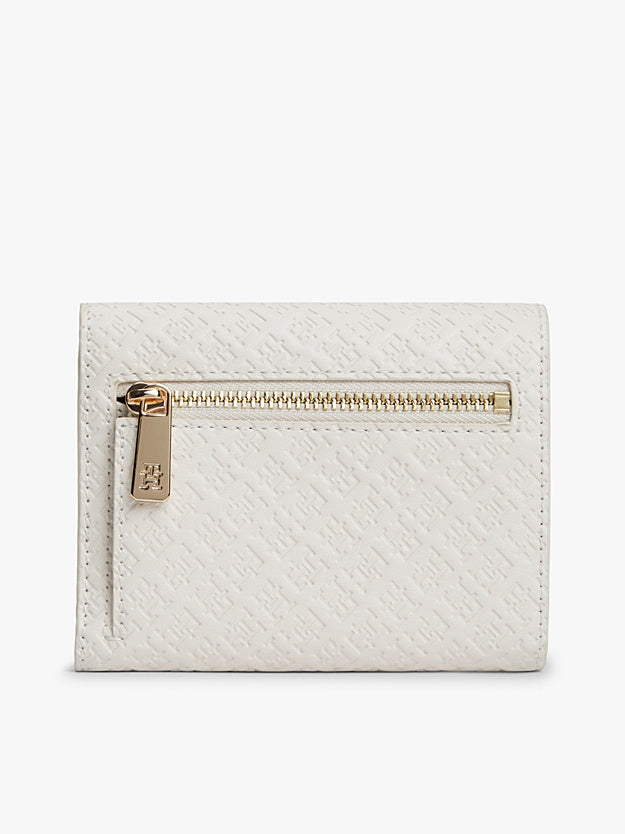 Tommy Hilfiger Carteira Debossed Trifold Branca