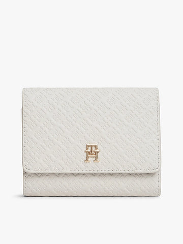 Tommy Hilfiger Carteira Debossed Trifold Branca