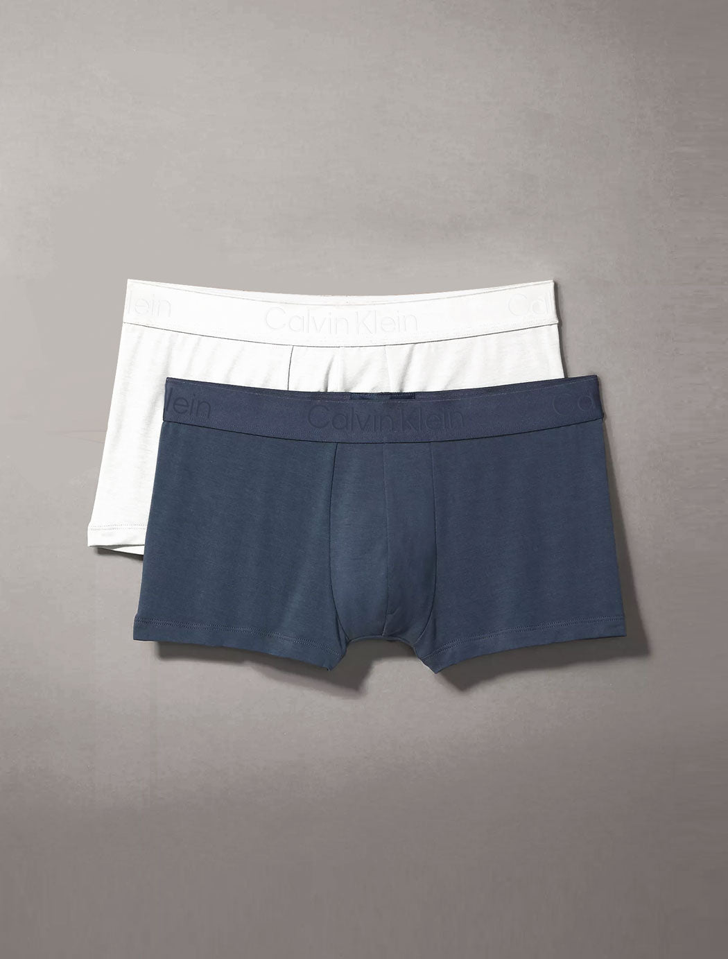 Calvin Klein Conjunto De 2 Boxers Trunk Azul e Branco