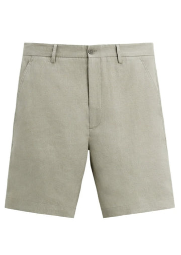 Zara Calções Bermuda 100% Linho Verde