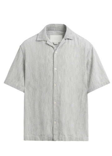 Zara Camisa Manga Curta Cinza