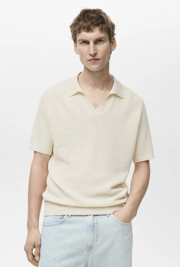 Mango  Polo Johnny Creme