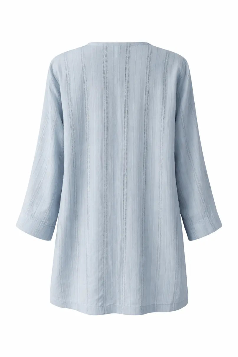 Kimono tie-dye de algodão Azul claro