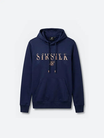 Silk Silk Hoodie Com Logo Azul Marinho