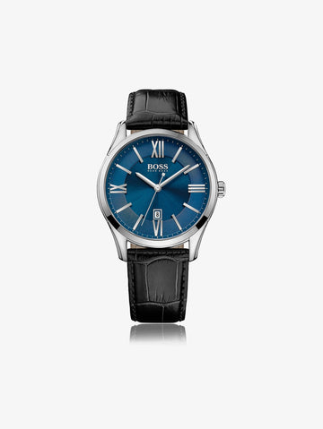 Hugo Boss Relógio Ambassador Com Fundo Azul
