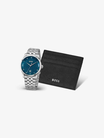 Hugo Boss Relógio e Porta cartões Gift Set