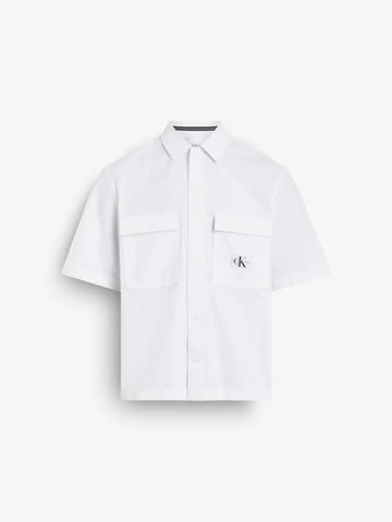 Calvin klein Jeans Camisa Seersucker Branca