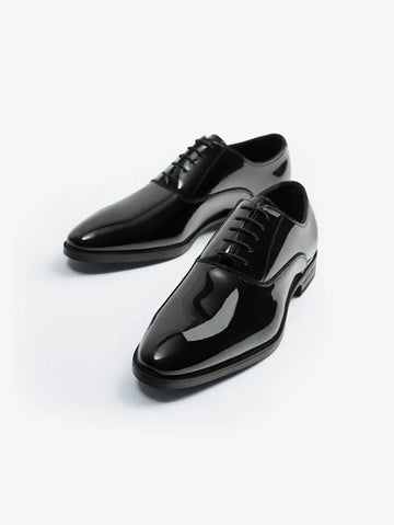 Zara Sapatos Envermizados Preto